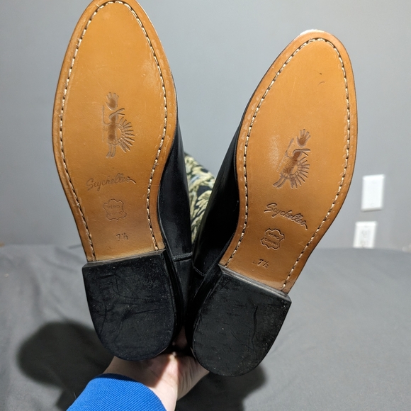 NWT Vintage Seychelles Paisley Tapestry with black leather knee high boots - Picture 5 of 15